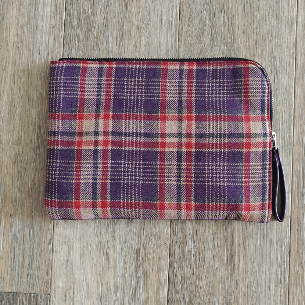 BTS X Starbucks Plaid Pouch - Picture 3 of 5